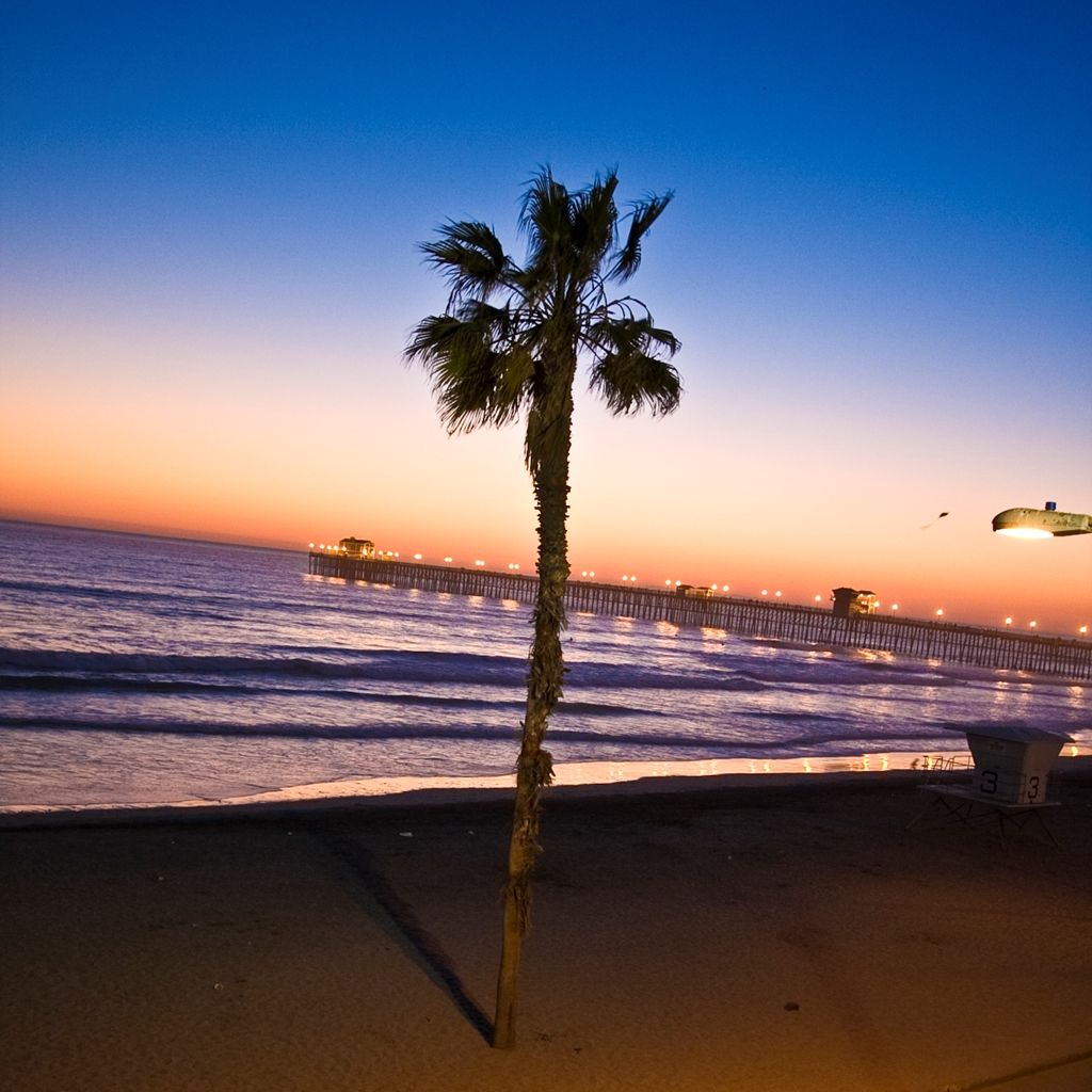 Southern California Beach Club Oceanside Natur foto